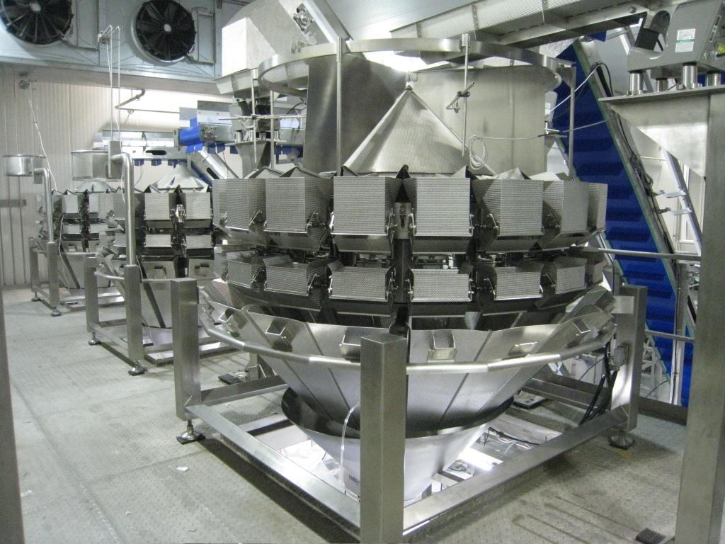 Multi head weigh filling machine