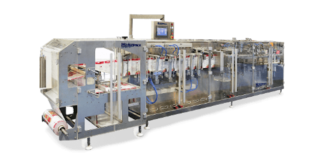 Horizontal powder filling sealing and bagging machine for packaging