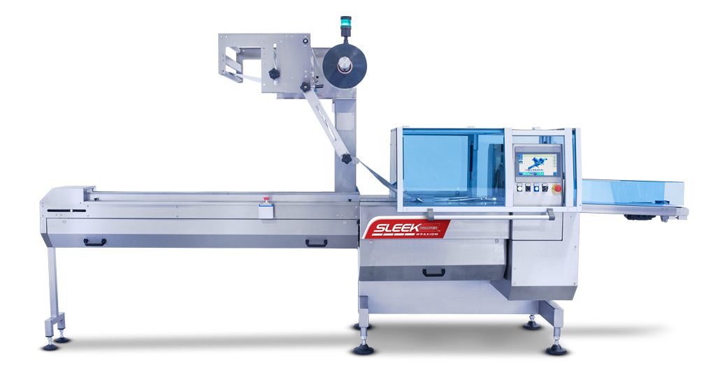 Horizontal flow wrapping machine for packaging and manufacturing