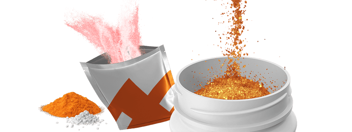 Auger powder filling end product examples