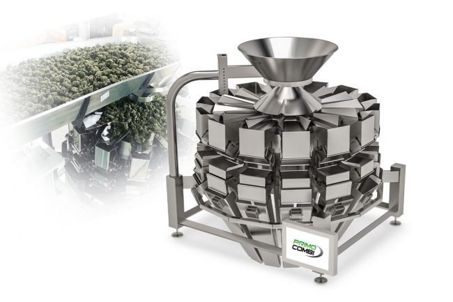 Cannabis flower and leaf weigh filling automated machinery