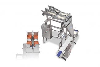 Conveyorized net weigher for packaging machine