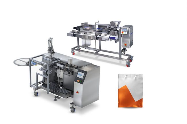 Frozen food wicket pouch filling machine