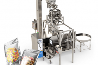 Pre made pouch filling machine with example product