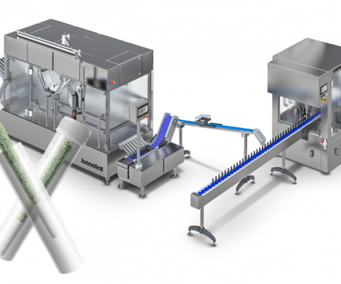 pre roll tube loading packaging system