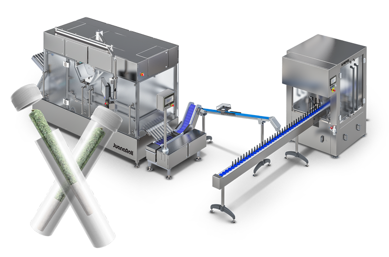 pre roll tube loading packaging system