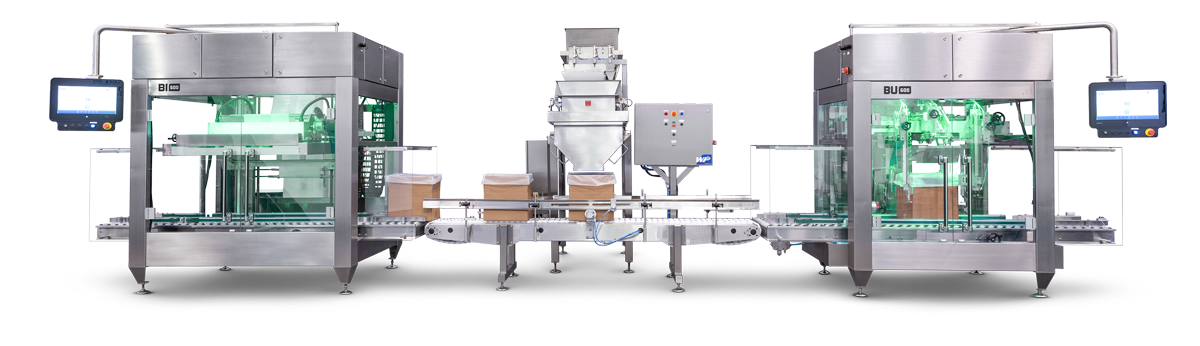 Automatic bag inserting automated packaging machine