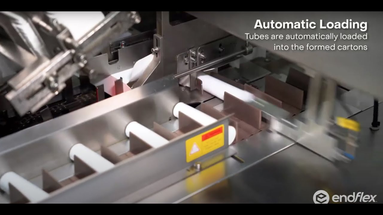 High Speed Horizontal Cartoning Machine with Automatic Loading for Tubes
