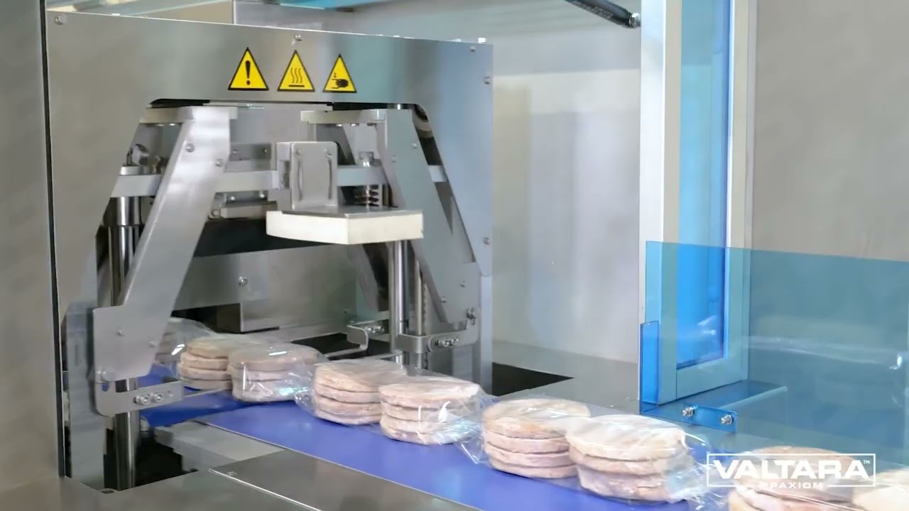 Paxiom 4 Stack Frozen Burger Wrapper with Sleek i65 Inverted Flow Pack