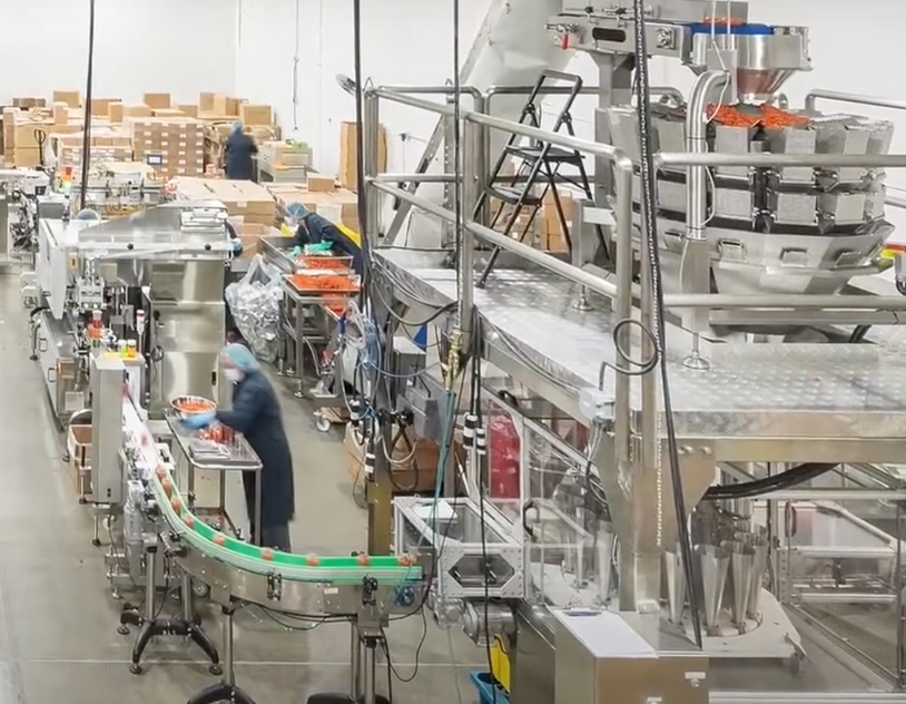 Spindexer bottle filler in facility