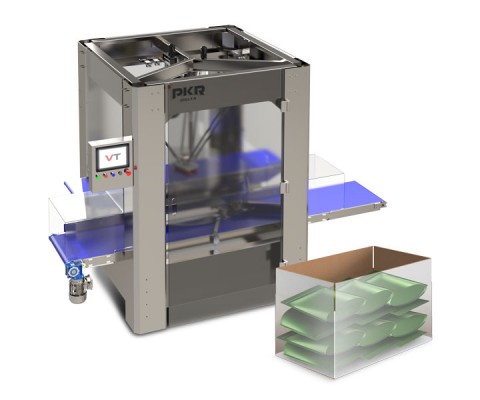 Robotic Case Packaging Machine with product