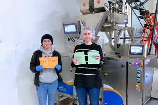 paxiom automated tea weighing and bagging system with clients