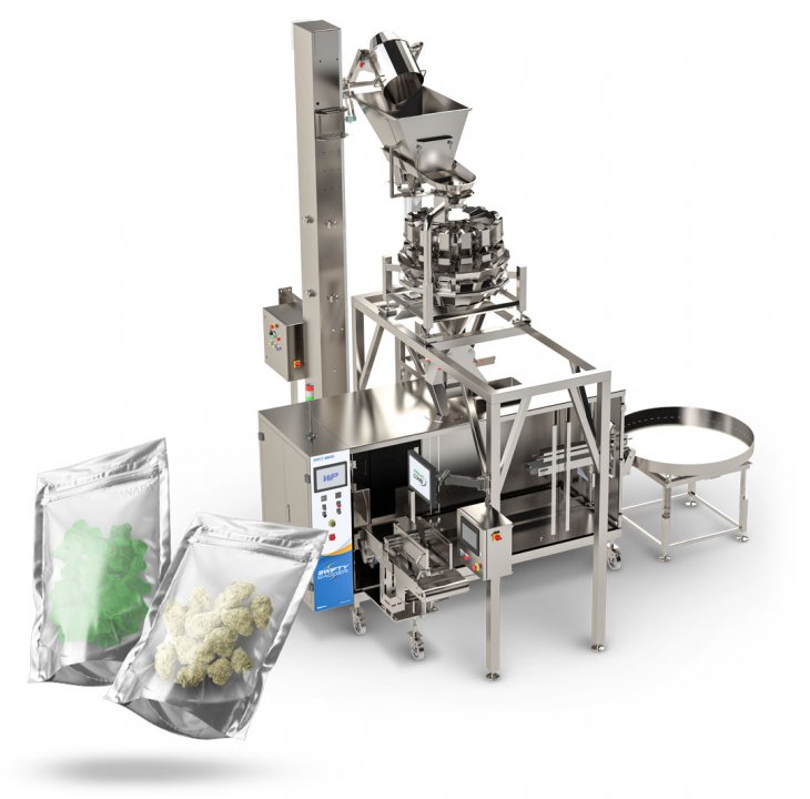 Swifty 3600 with primocombi cannabis packaging system