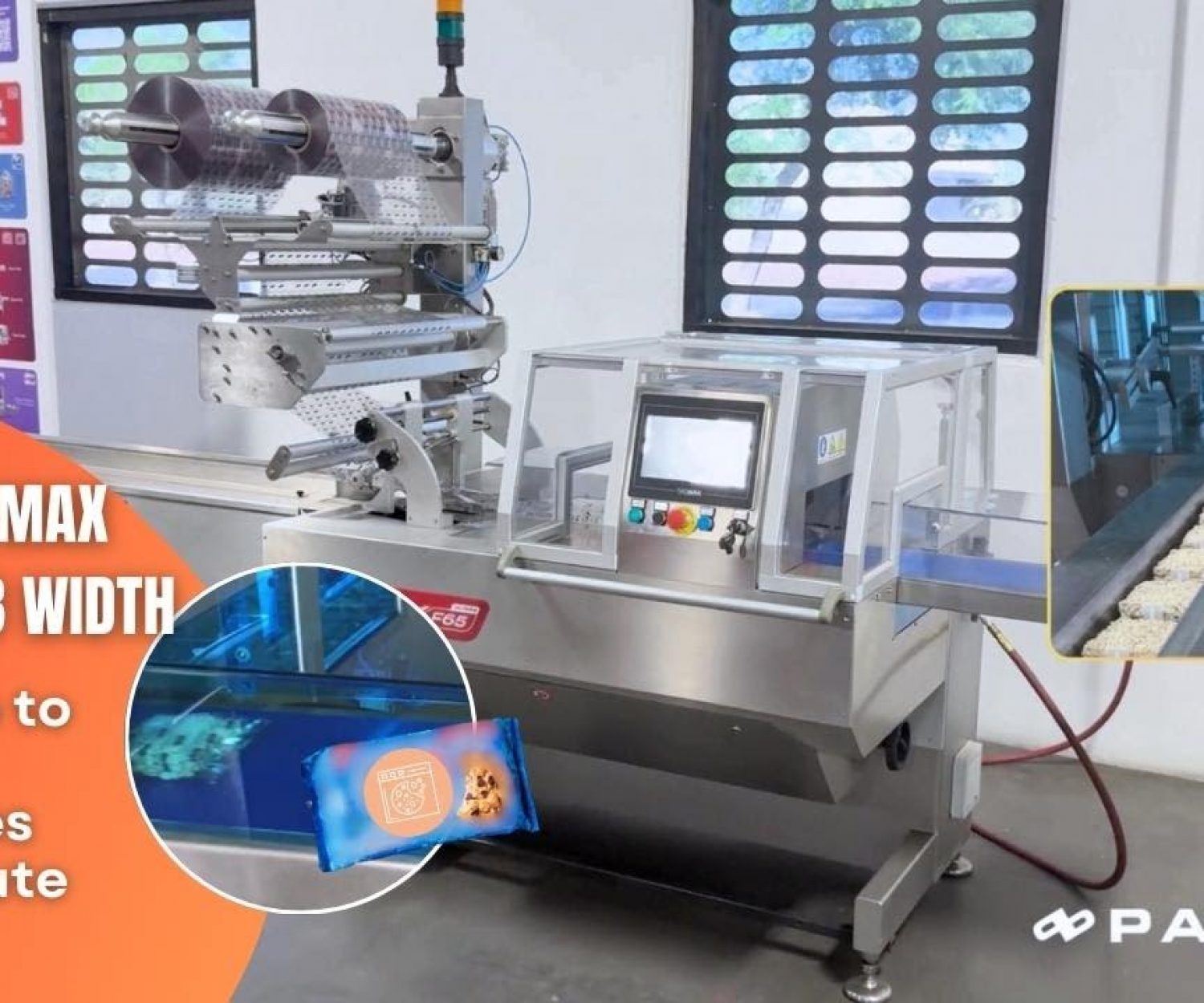 Sleek Wrapper F65 High Performance Flow Wrapping Machine for up to 650mm Film Web Width