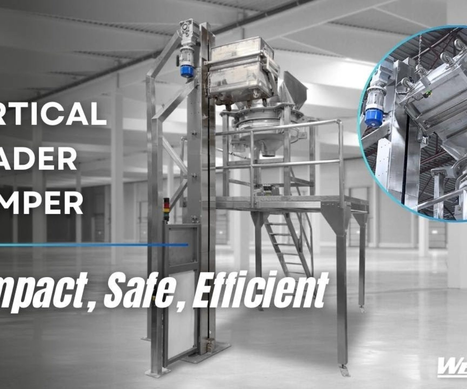 Auto Feed Products with Vertical Cart Lift Dumping System