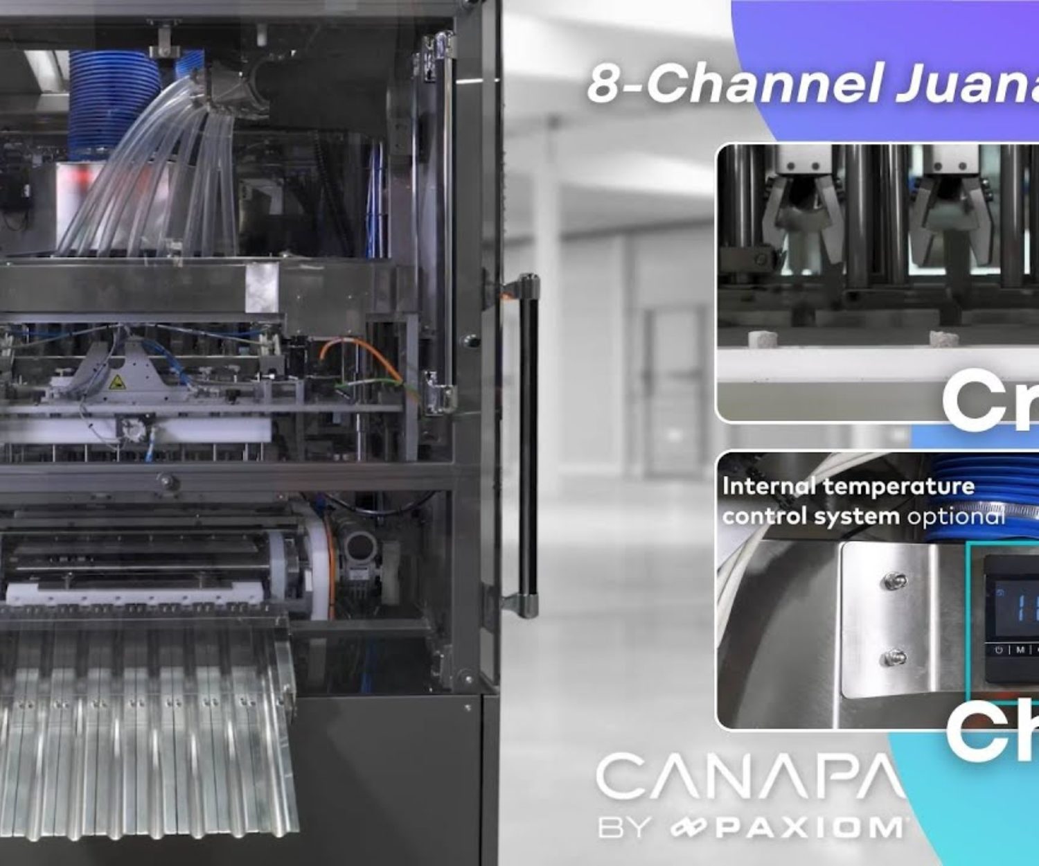 8-Channel JuanaRoll with Chiller and Push Down Crown Style Station Options