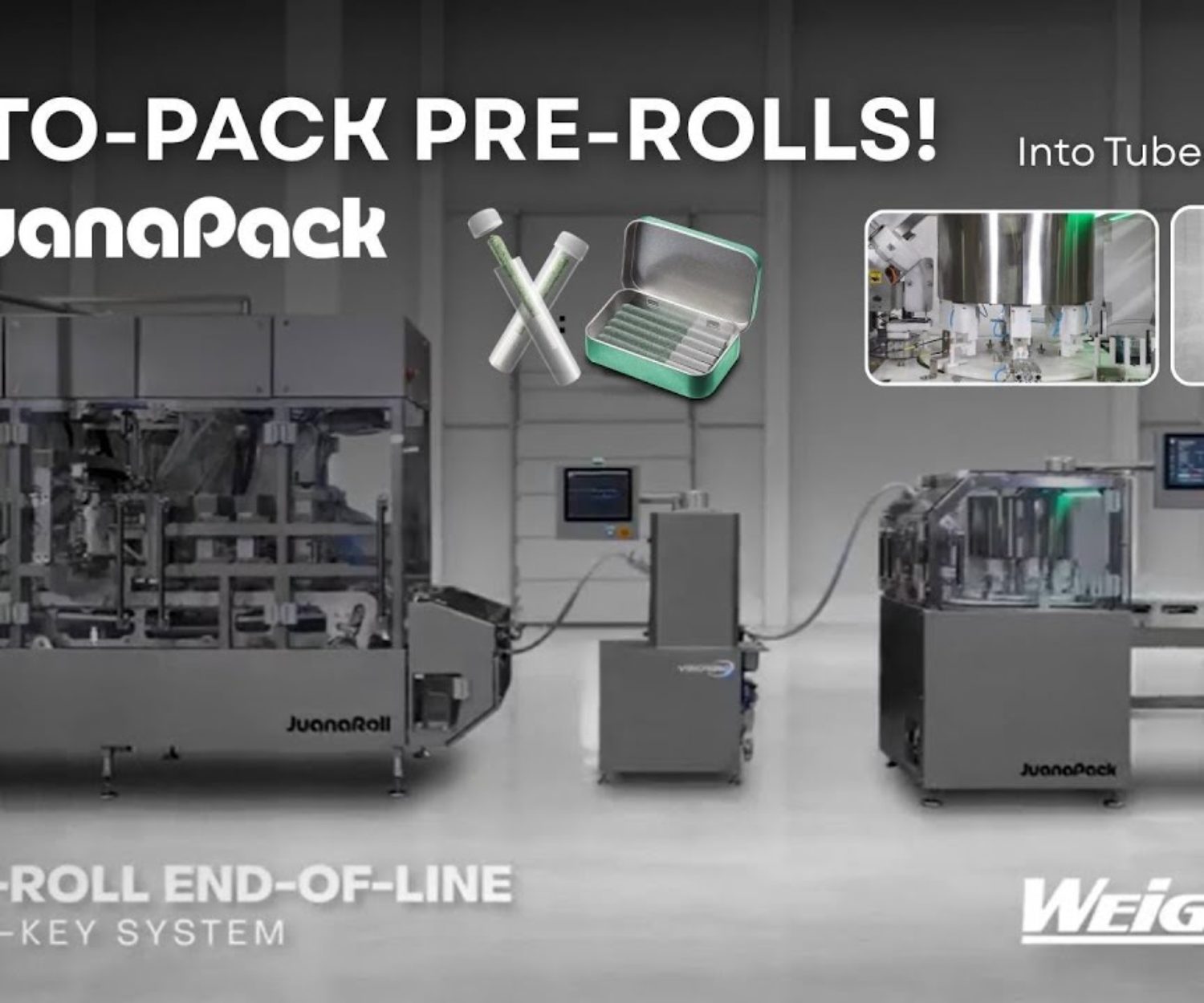 Pre-Roll End of Line Turnkey System with JuanaRoll, Vision360 & JuanaPack