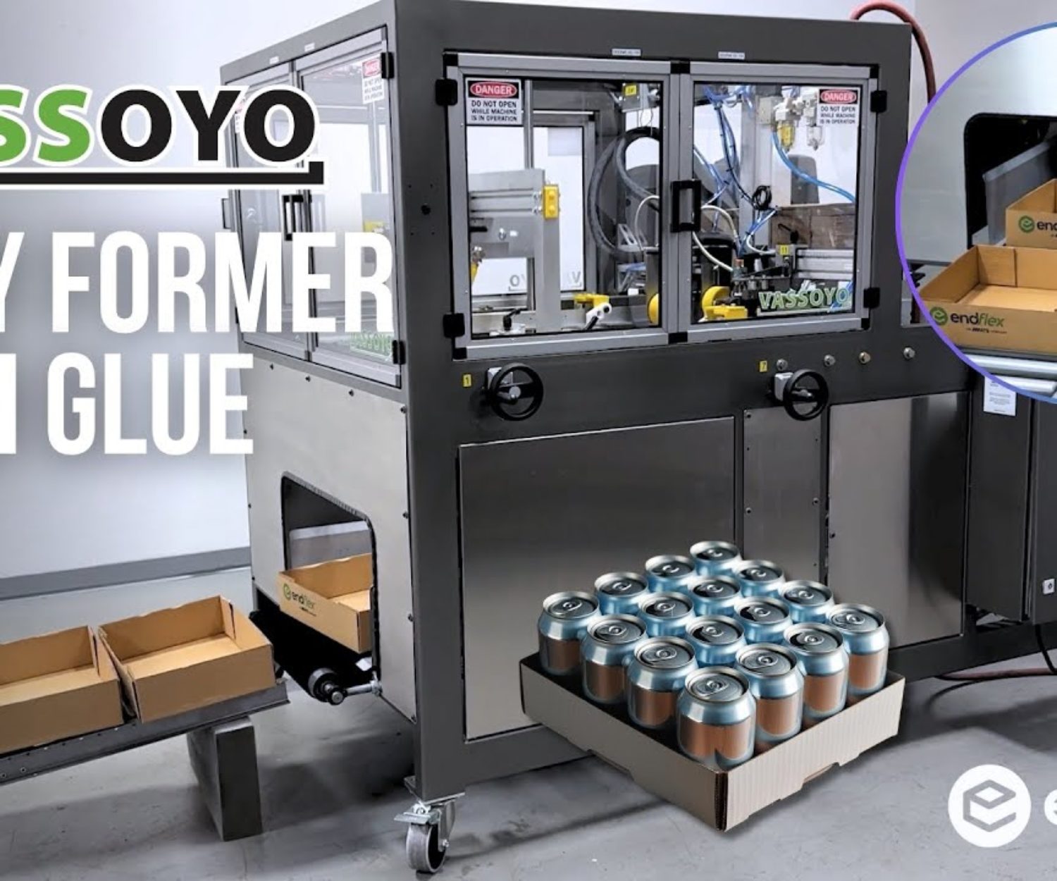 Vassoyo Glue Tray Forming Machine