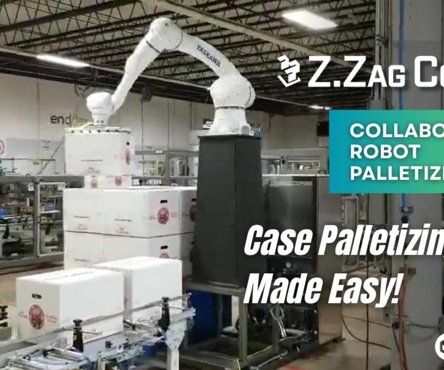 EndFlex Z.Zag Cobot Case Palletizing System