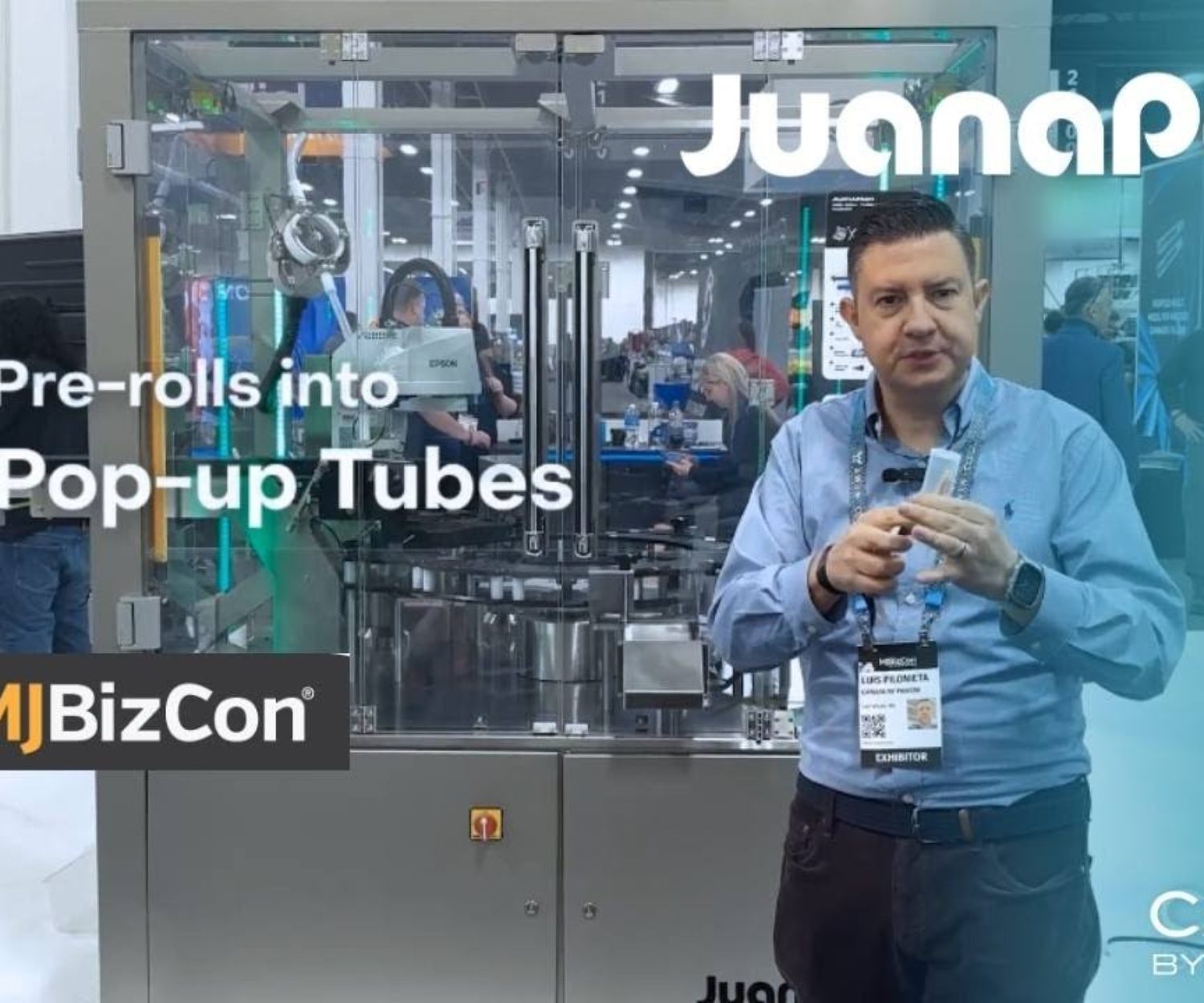 JuanaPack Automatic Pre Roll Tube & Tray Packing Machine Explained at MJBizCon