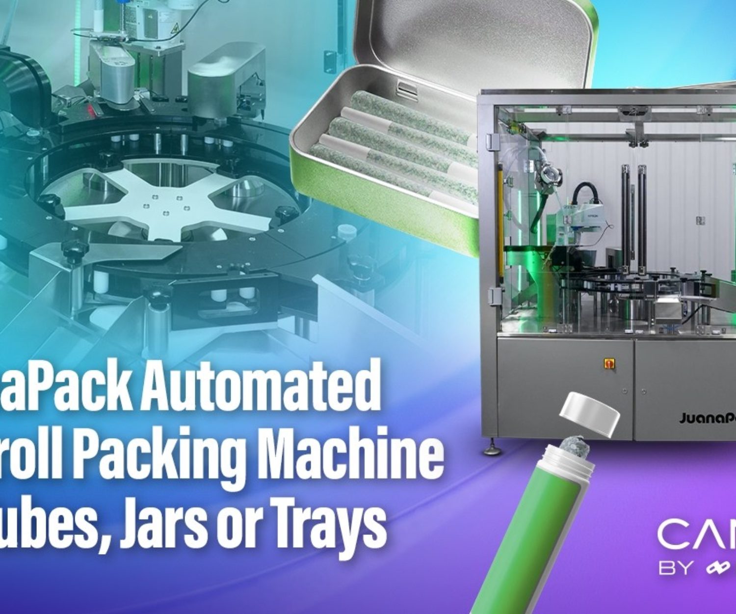 JuanaPack Pre-Roll Packing Machine for Tubes, Trays and Jars